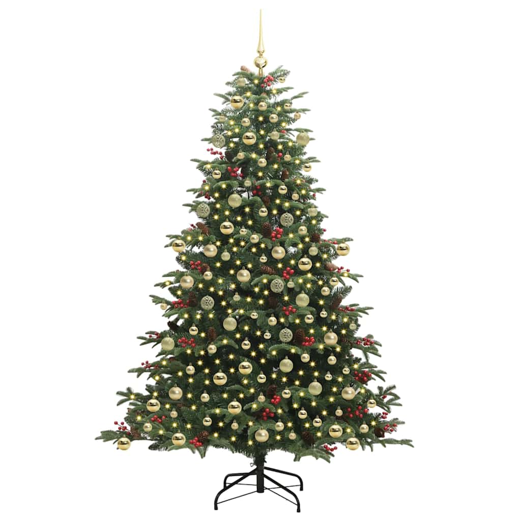 Dirbtinė Kalėdų eglutė Žalia 210 cm PVC ir Metalas ir Plastikas