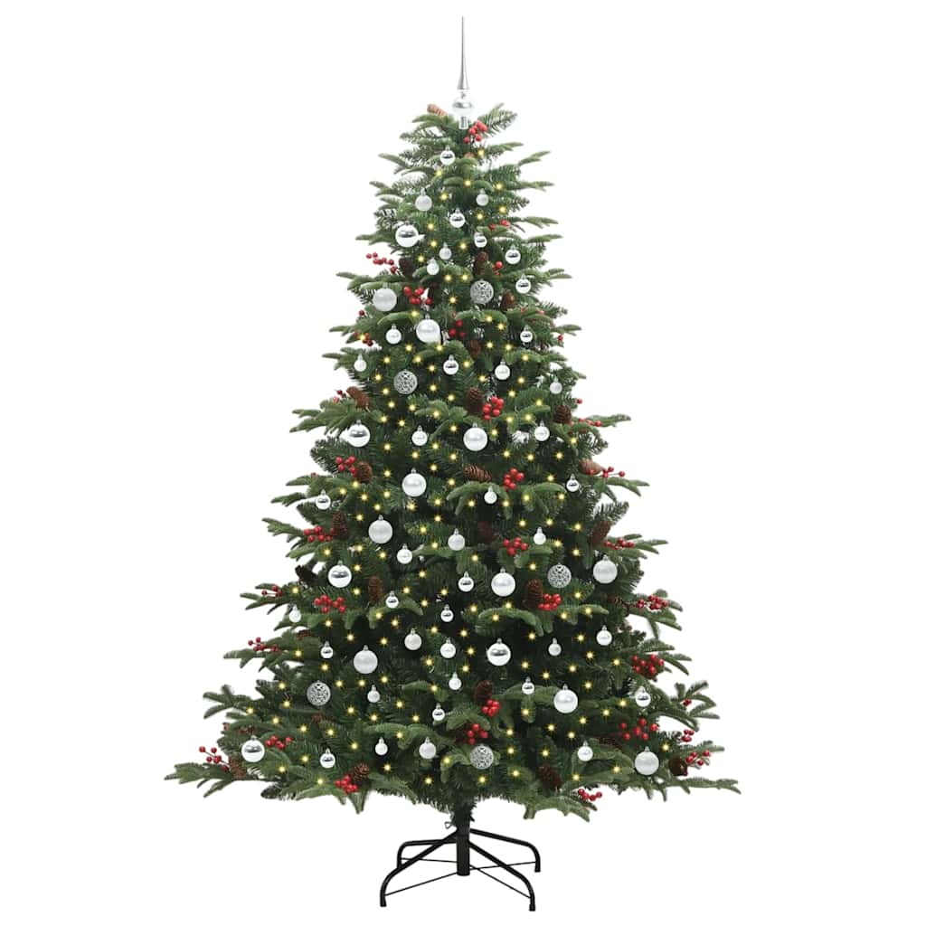 Dirbtinė Kalėdų eglutė Žalia 210 cm PVC ir Metalas ir Plastikas