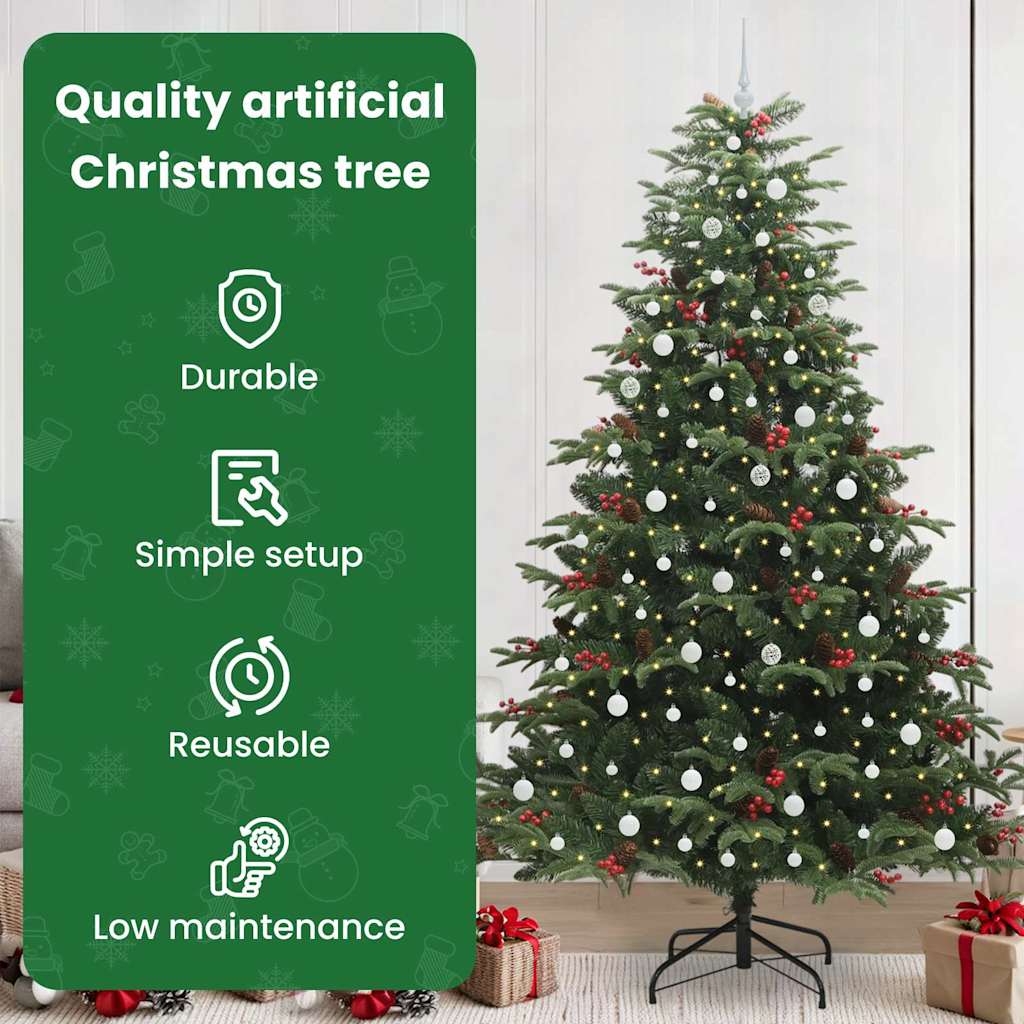Dirbtinė Kalėdų eglutė Žalia 240 cm PVC ir Metalas ir Plastikas