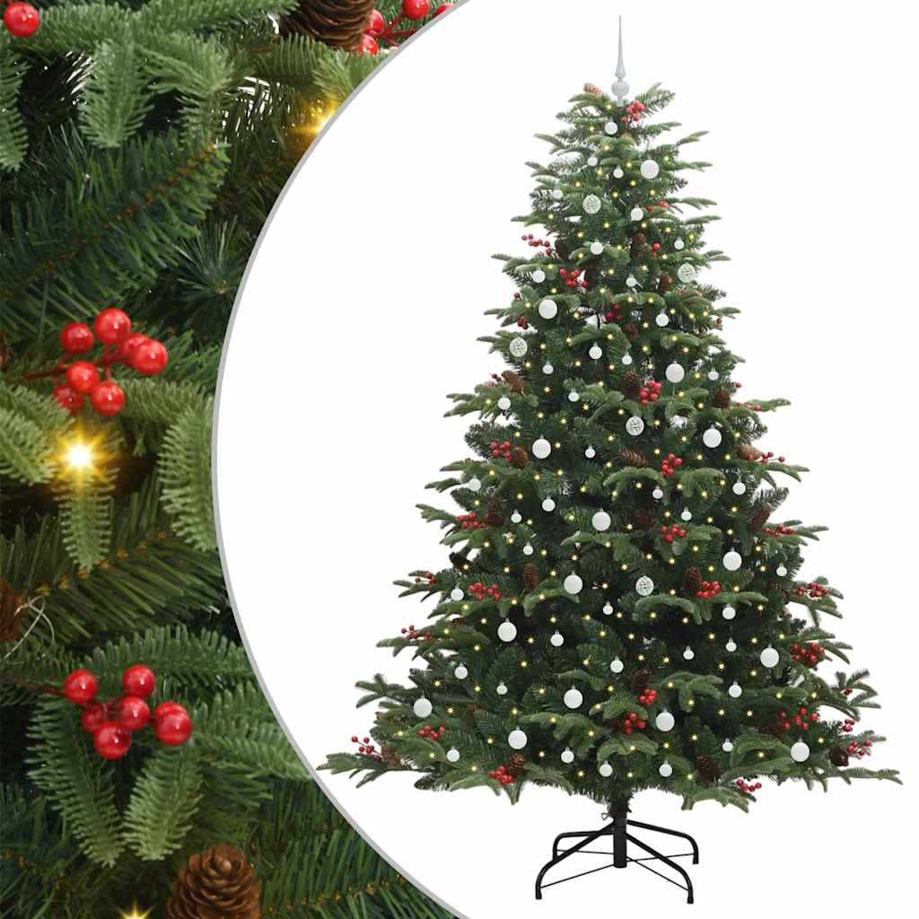 Dirbtinė Kalėdų eglutė Žalia 240 cm PVC ir Metalas ir Plastikas
