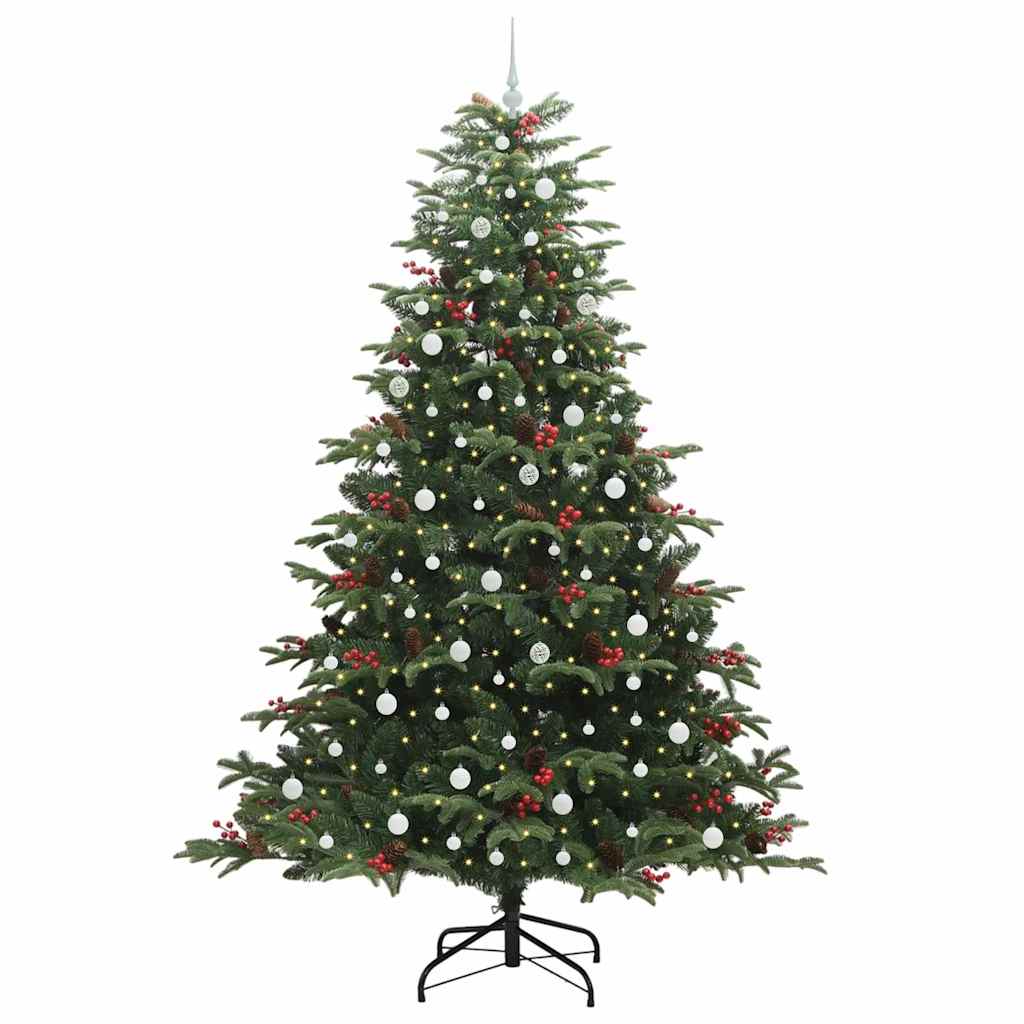 Dirbtinė Kalėdų eglutė Žalia 240 cm PVC ir Metalas ir Plastikas