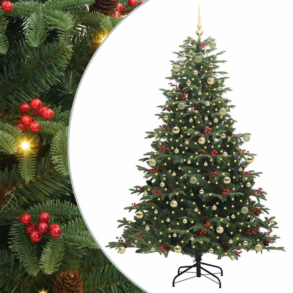 Dirbtinė Kalėdų eglutė Žalia 240 cm PVC ir Metalas ir Plastikas