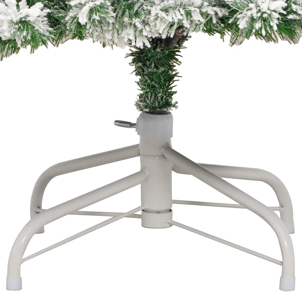 Dirbtinė Sulankstoma Kalėdų Eglutė STAR EMBER, Žalia ir balta 210 cm.