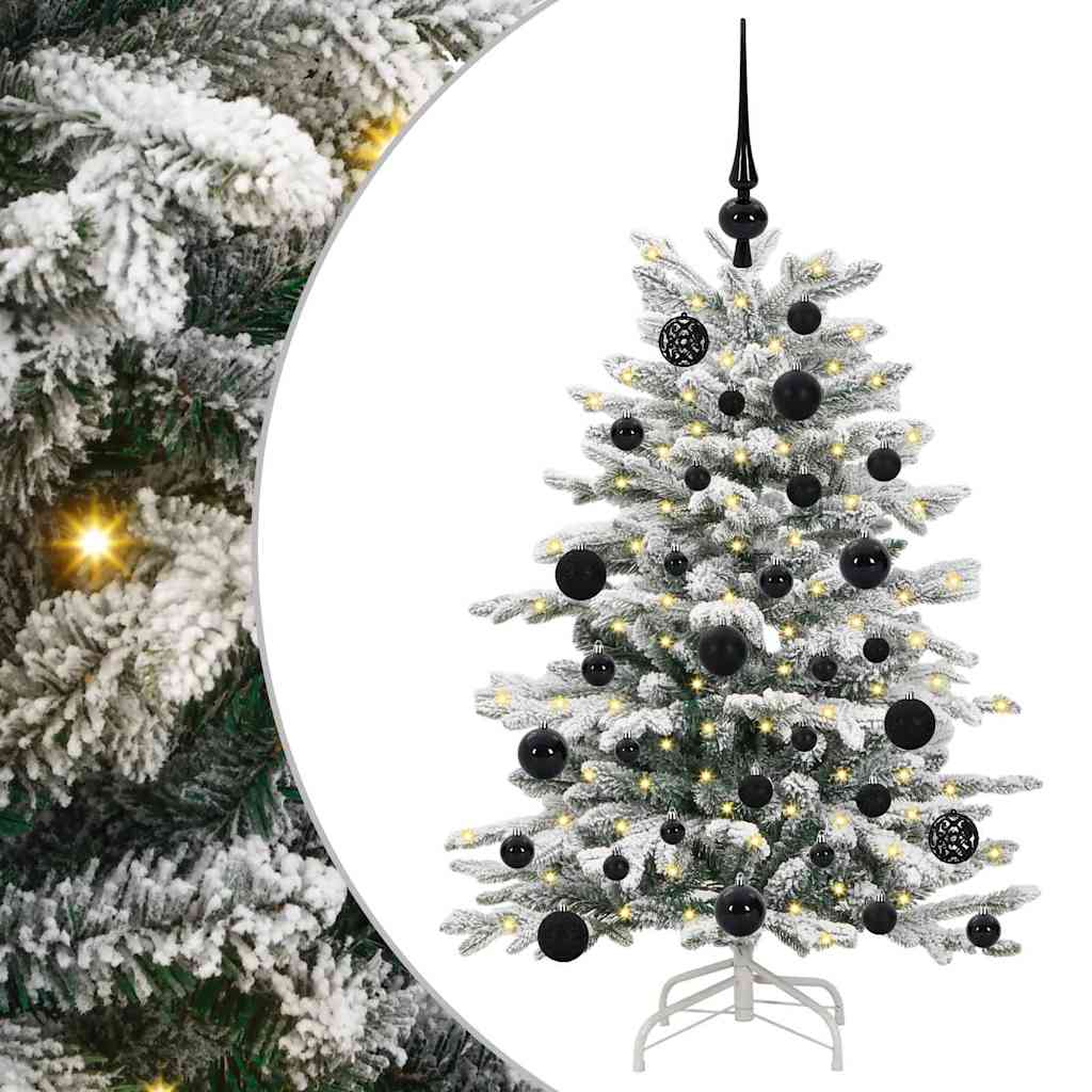 Dirbtinė Sulankstoma Kalėdų Eglutė Balta 120 cm PE ir PVC