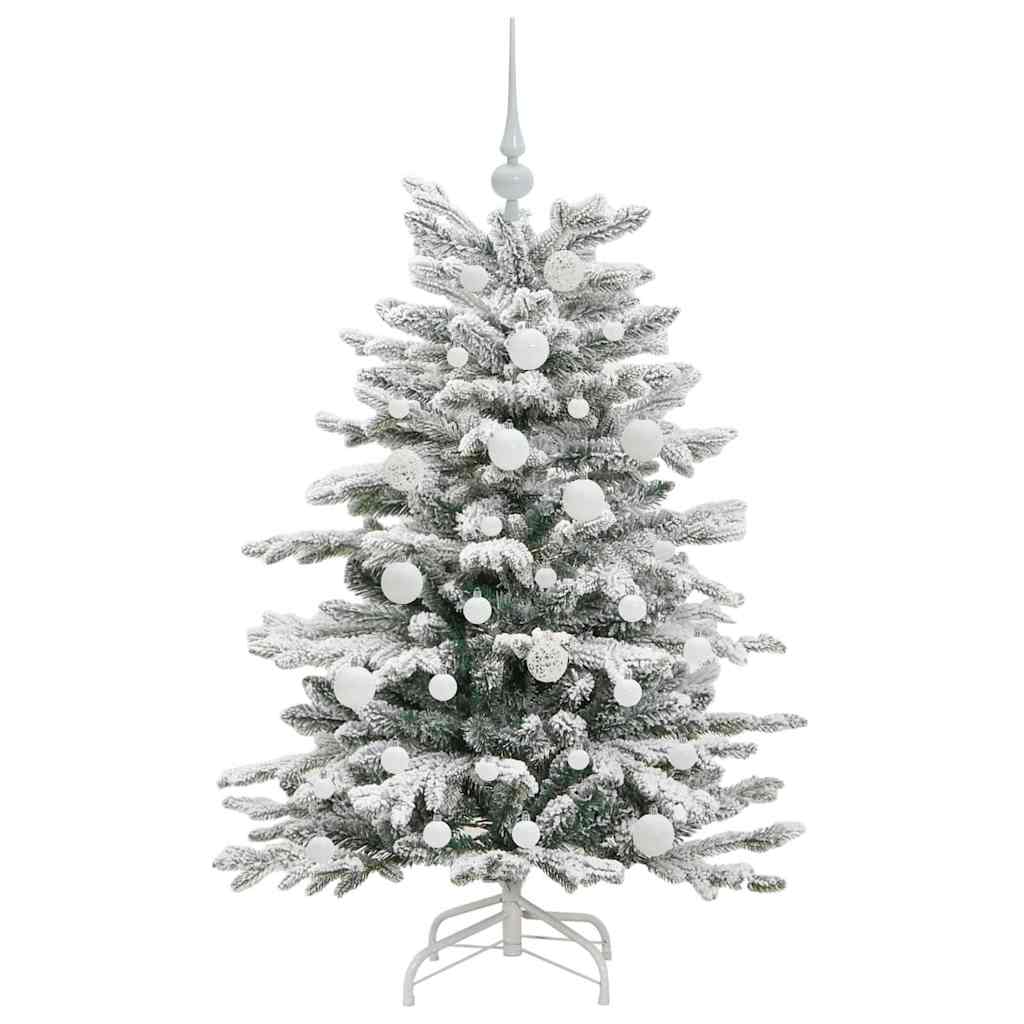 Dirbtinė Sulankstoma Kalėdų Eglutė Balta 120 cm PE ir PVC