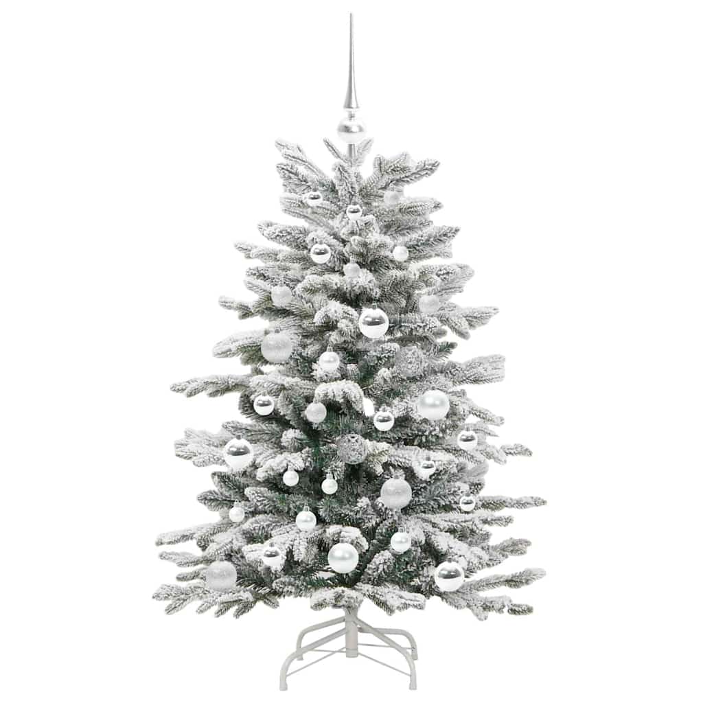 Mākslīgā saliekamā eglīte, balta, 120 cm, PE un PVC