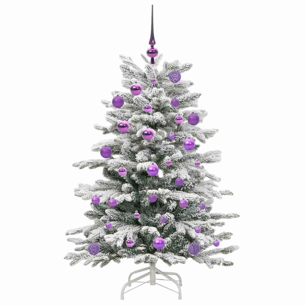 Mākslīgā saliekamā eglīte, balta, 120 cm, PE un PVC