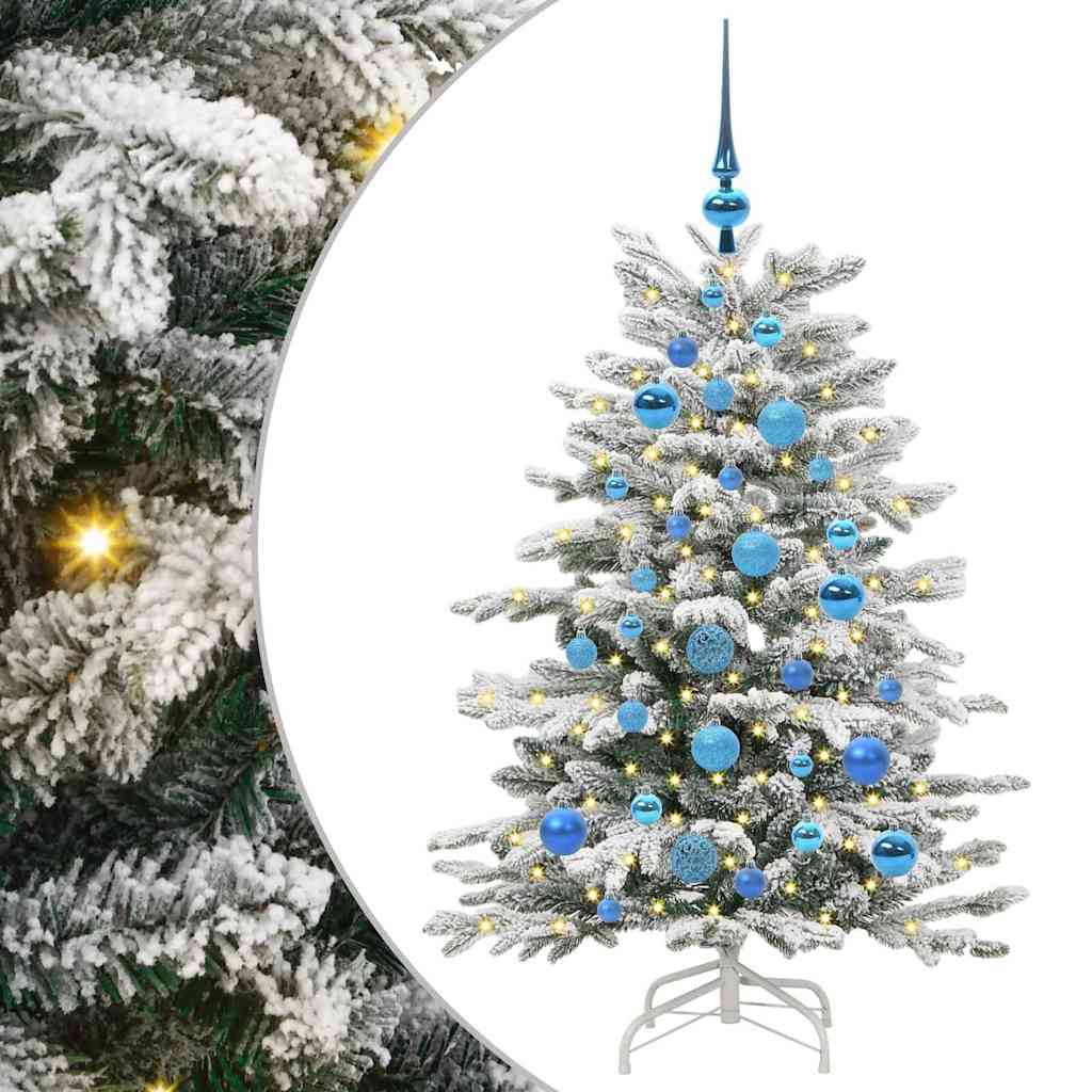 Dirbtinė Sulankstoma Kalėdų Eglutė Balta 120 cm PE ir PVC