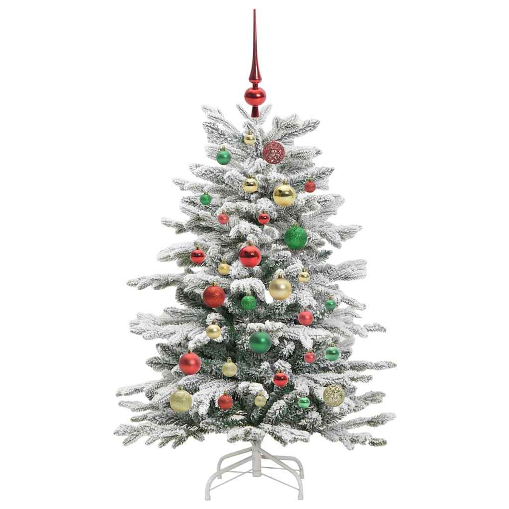 Artificial Folding Christmas Tree White 120 cm PE and PVC