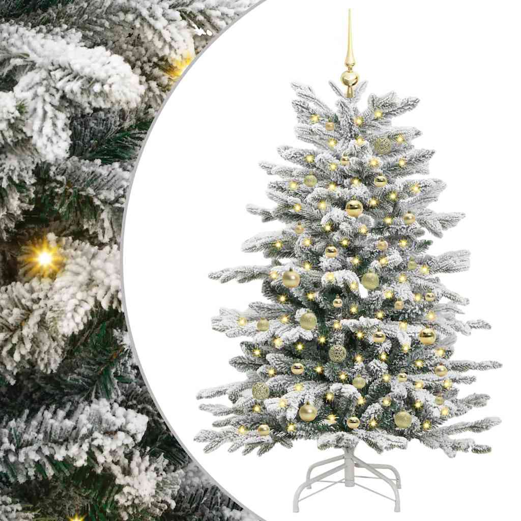 Dirbtinė Sulankstoma Kalėdų Eglutė MEADOW FROST, Balta 150 cm.  ir