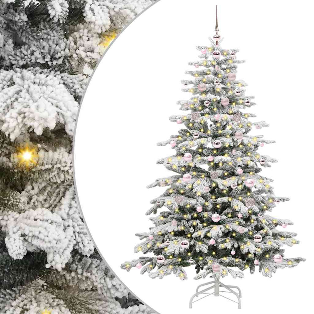 Dirbtinė Sulankstoma Kalėdų Eglutė MEADOW FROST, Balta 180 cm.  ir