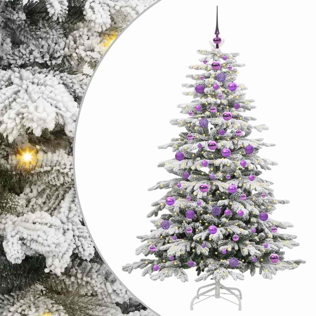 Mākslīgā saliekamā Ziemassvētku egle MEADOW FROST, balta 180 cm. un
