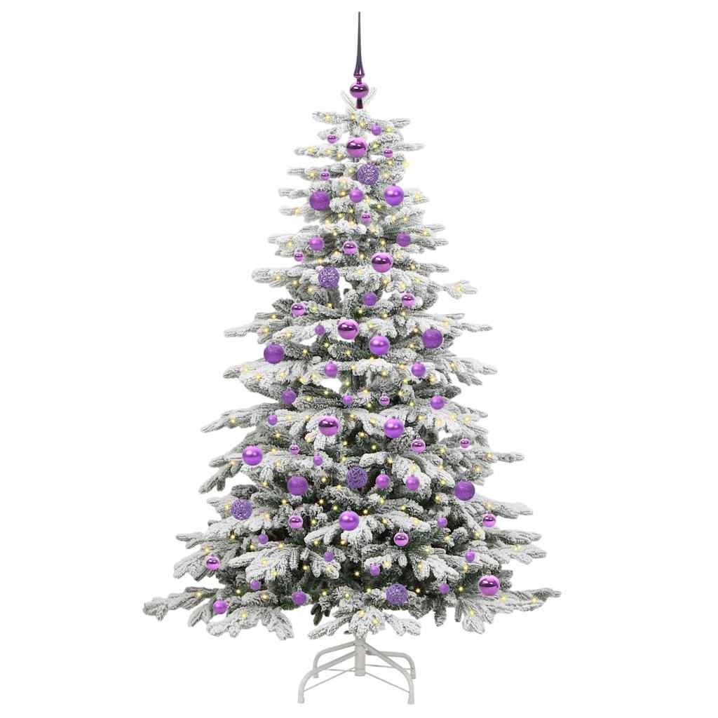 Mākslīgā saliekamā Ziemassvētku egle MEADOW FROST, balta 180 cm. un