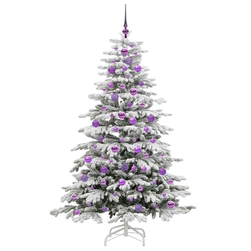 Mākslīgā saliekamā Ziemassvētku egle MEADOW FROST, balta 180 cm. un