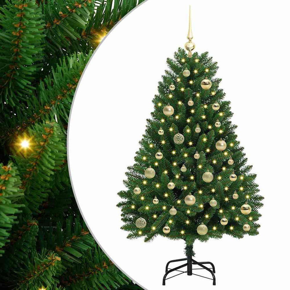 Artificial Christmas tree CROWN ARCTIC, with 150 LED Green 120 cm. , metal