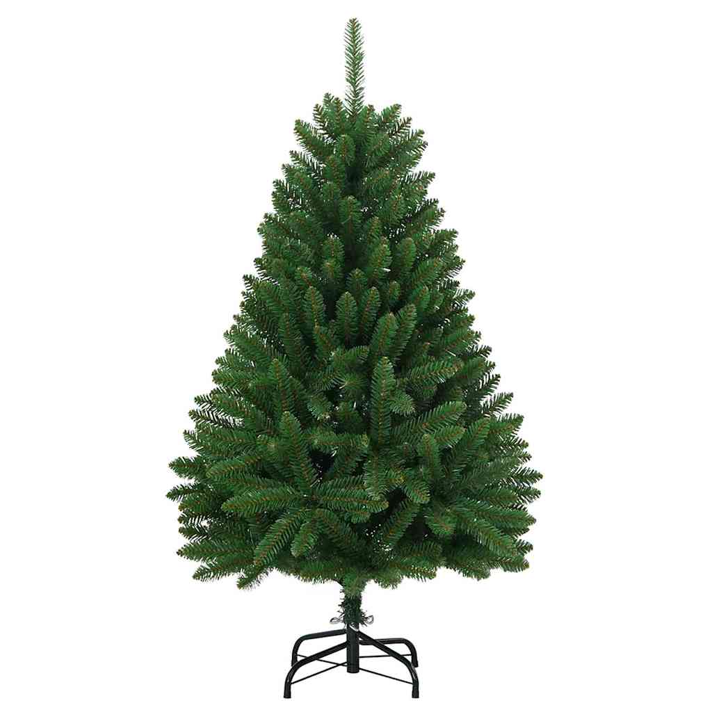 Artificial Christmas Tree with 150 LED Green 120 cm PVC and Metal