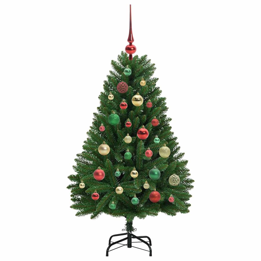Dirbtinė Kalėdų eglutė su 150 LED Žalia 120 cm PVC ir metalas
