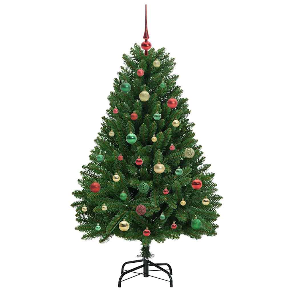 Dirbtinė Kalėdų eglutė su 150 LED Žalia 150 cm PVC ir metalas