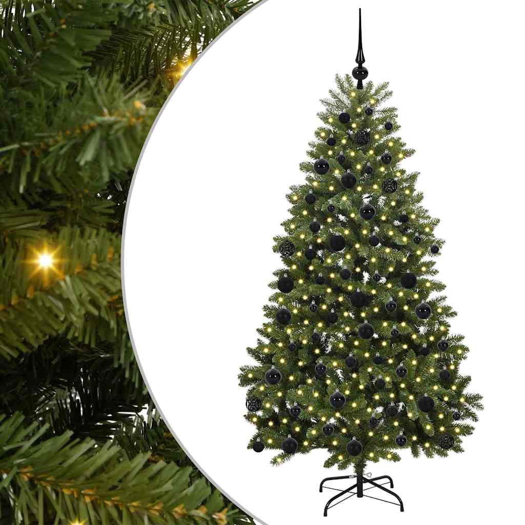 Dirbtinė Sulankstoma Kalėdų Eglutė 180 cm 300 LED Šilta balta