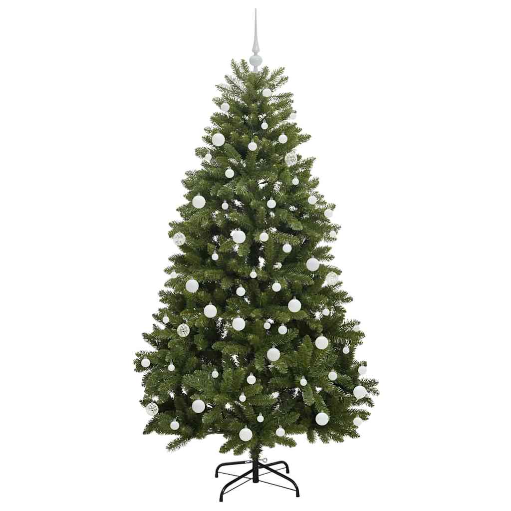 Dirbtinė Kalėdų eglutė su 300 LED Žalia 180 cm PVC ir metalas