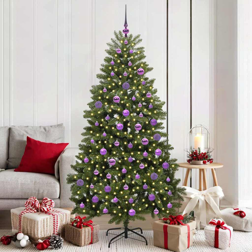 Dirbtinė Sulankstoma Kalėdų Eglutė 180 cm 300 LED Šilta balta