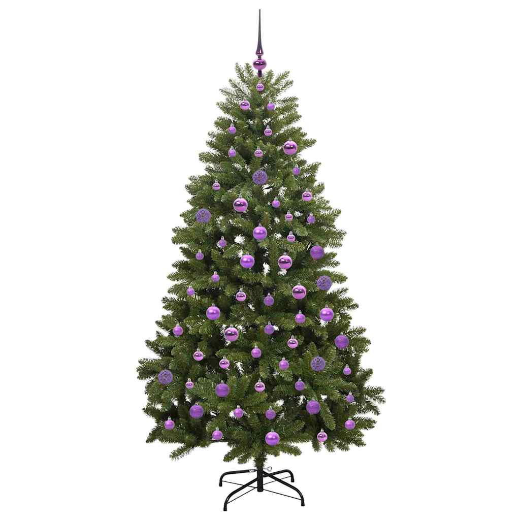 Dirbtinė Kalėdų eglutė su 300 LED Žalia 180 cm PVC ir metalas