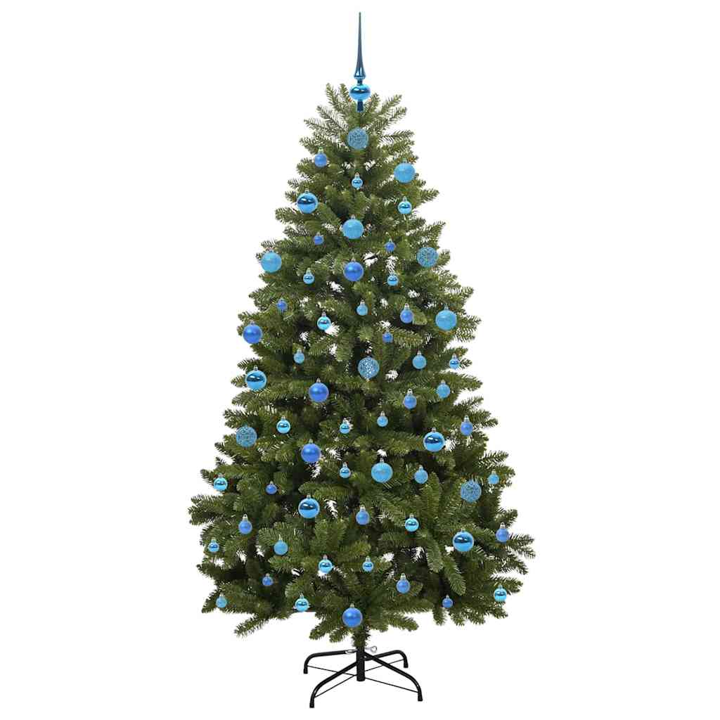 Dirbtinė Kalėdų eglutė su 300 LED Žalia 180 cm PVC ir metalas