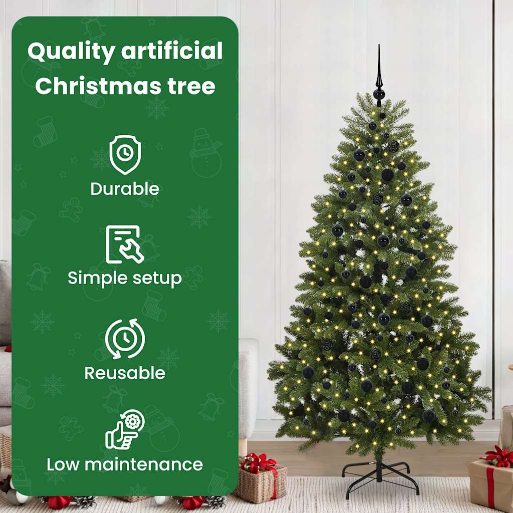 Dirbtinė Kalėdų eglutė BLOOM STAR, su 300 LED Žalia 210 cm . , metalas