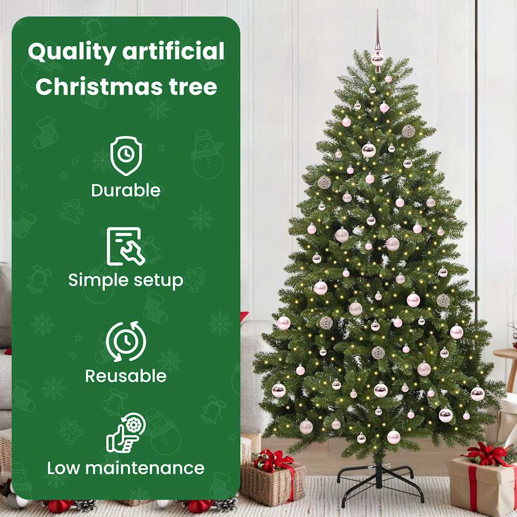 Dirbtinė Kalėdų eglutė BLOOM STAR, su 300 LED Žalia 210 cm . , metalas