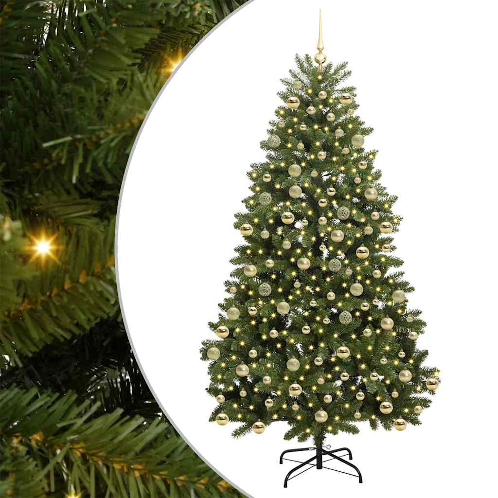 Dirbtinė Kalėdų eglutė 210 cm 300 LED Šilta balta Žalia