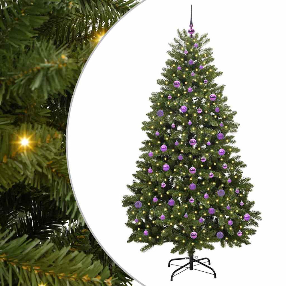 Artificial Christmas tree BLOOM STAR, with 300 LEDs, Green, 210 cm, metal
