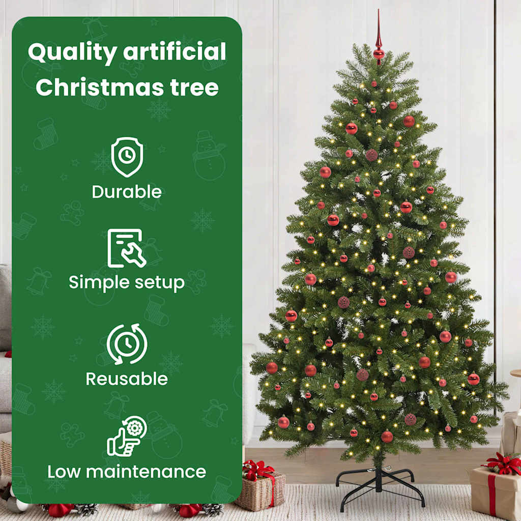 Dirbtinė Kalėdų eglutė BOREAL EVERGREEN, su 300 LED Žalia 240 cm . , metalas
