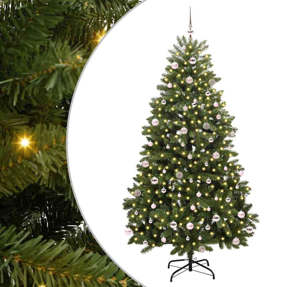 Dirbtinė Kalėdų eglutė BOREAL EVERGREEN, su 300 LED Žalia 240 cm . , metalas