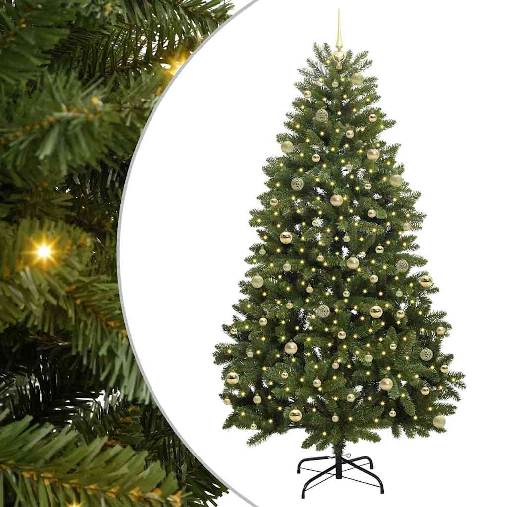 Dirbtinė Kalėdų eglutė 240 cm 300 LED Šilta balta Žalia