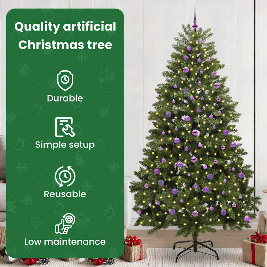 Dirbtinė Kalėdų eglutė BOREAL EVERGREEN, su 300 LED Žalia 240 cm . , metalas