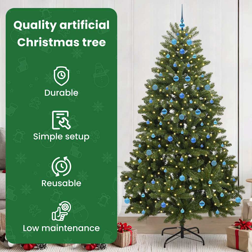 Dirbtinė Kalėdų eglutė BOREAL EVERGREEN, su 300 LED Žalia 240 cm . , metalas