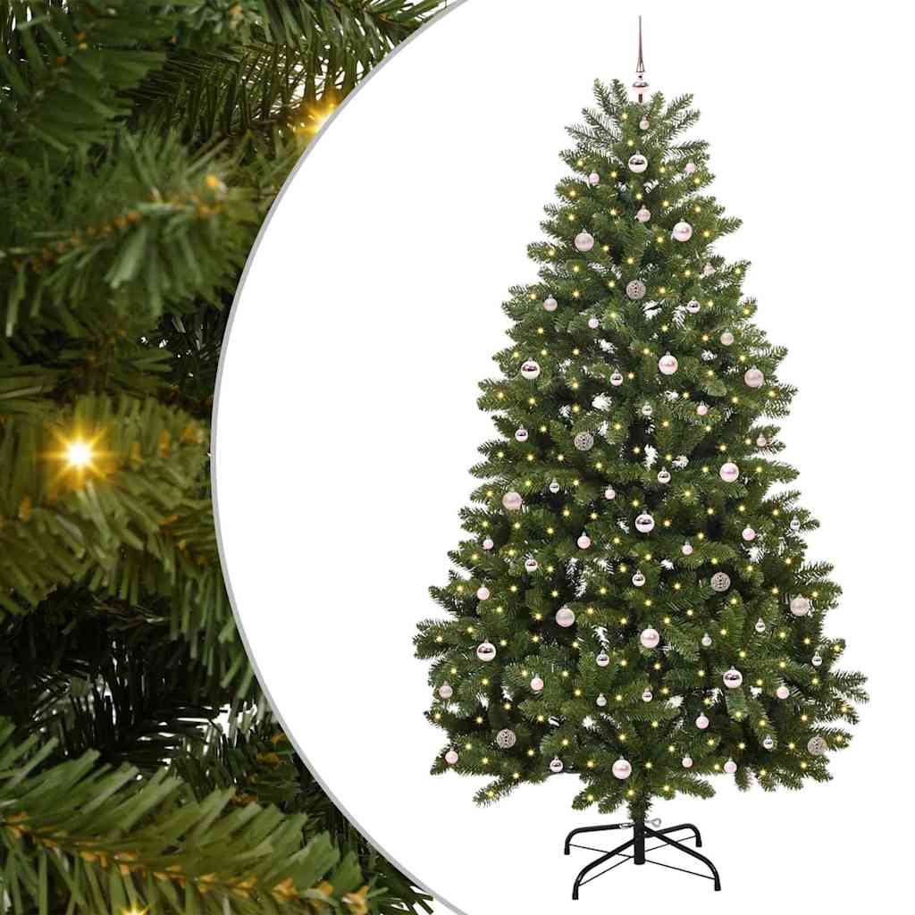 Dirbtinė Kalėdų eglutė su 300 LED Žalia 270 cm PVC ir metalas
