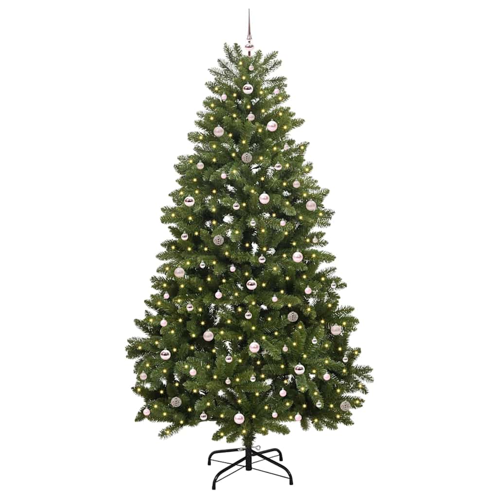 Dirbtinė Kalėdų eglutė su 300 LED Žalia 270 cm PVC ir metalas