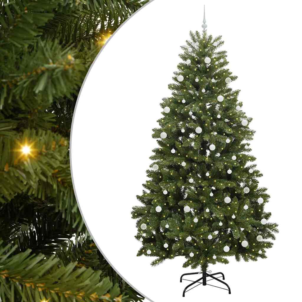 Dirbtinė Kalėdų eglutė su 300 LED Žalia 270 cm PVC ir metalas