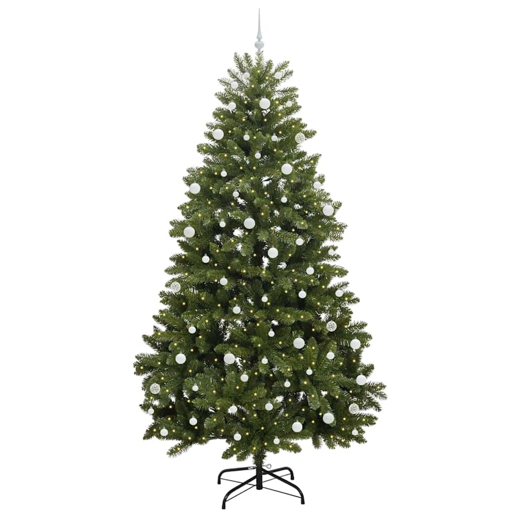 Dirbtinė Kalėdų eglutė su 300 LED Žalia 270 cm PVC ir metalas
