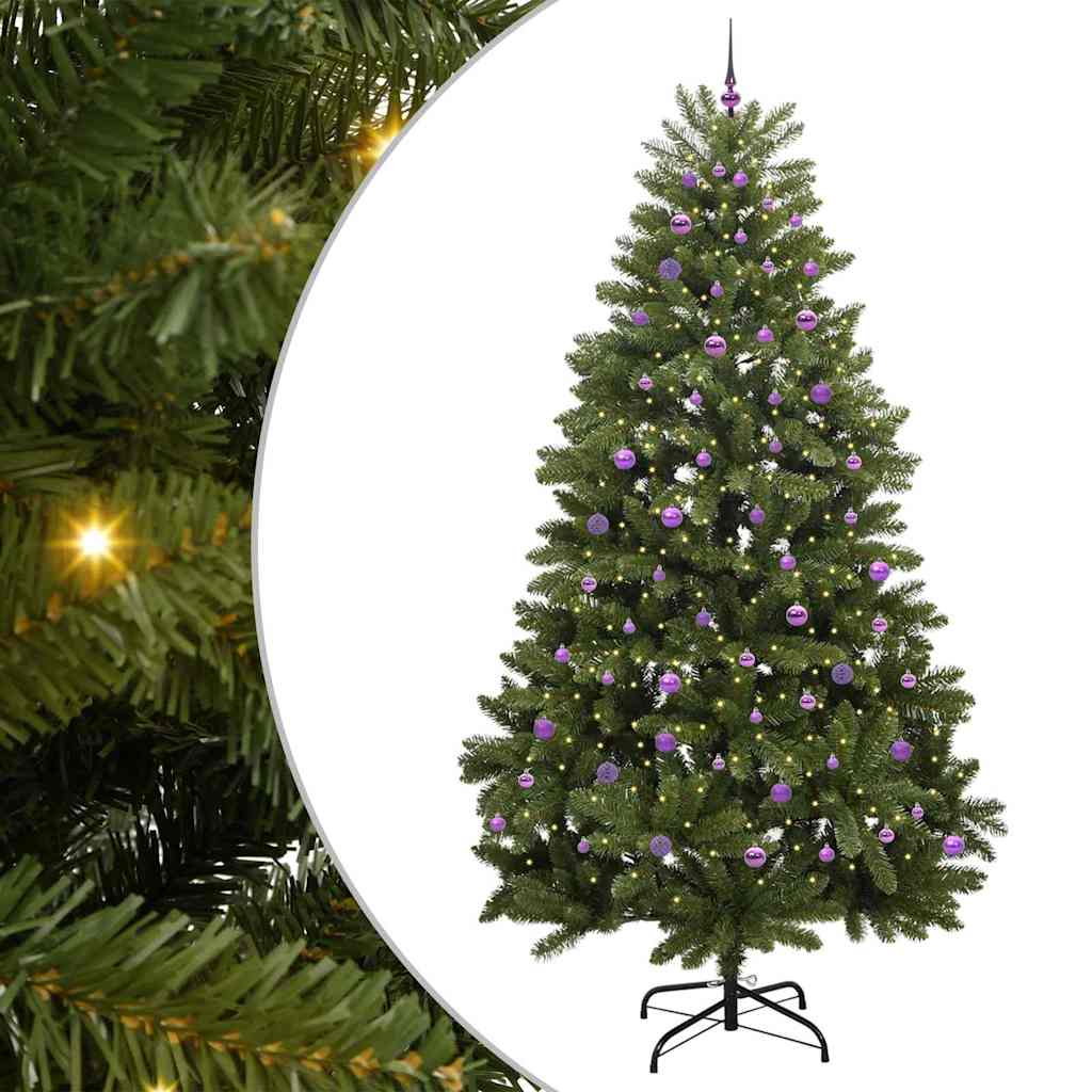 Dirbtinė Kalėdų eglutė su 300 LED Žalia 270 cm PVC ir metalas