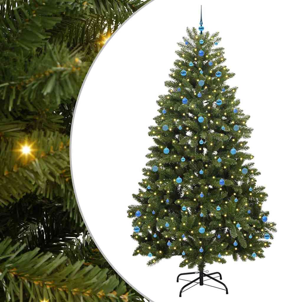 Dirbtinė Kalėdų eglutė su 300 LED Žalia 270 cm PVC ir metalas