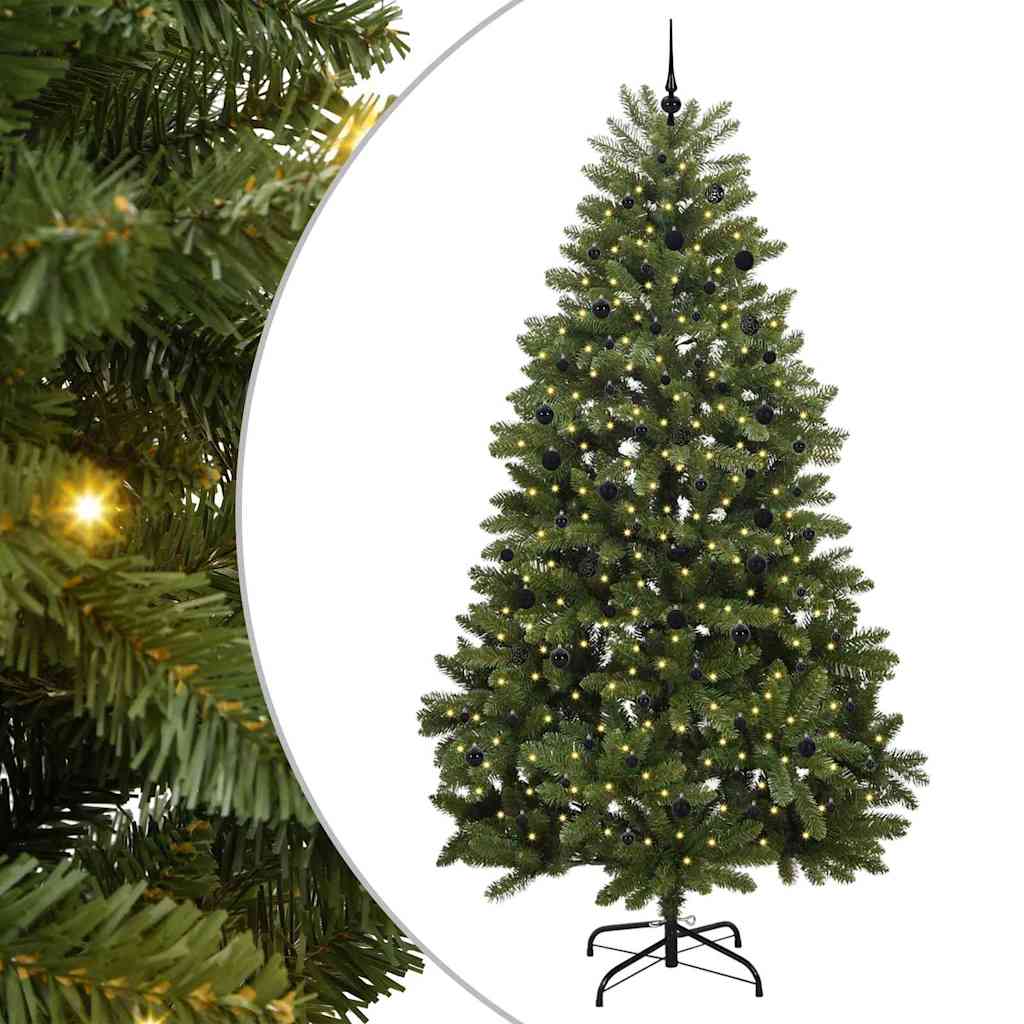 Dirbtinė Kalėdų eglutė su 300 LED Žalia 300 cm PVC ir metalas