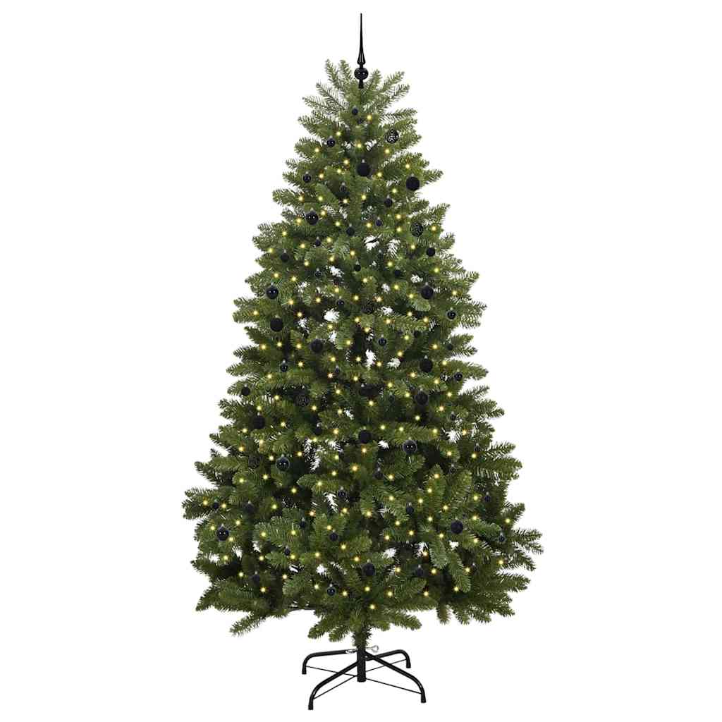 Dirbtinė Kalėdų eglutė su 300 LED Žalia 300 cm PVC ir metalas