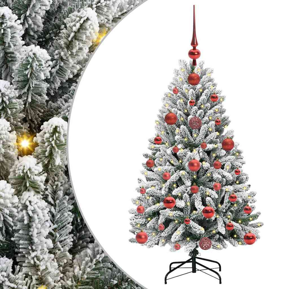 Dirbtinė Kalėdų eglutė STAR CROWN, Žalia ir balta 120 cm . , metalas