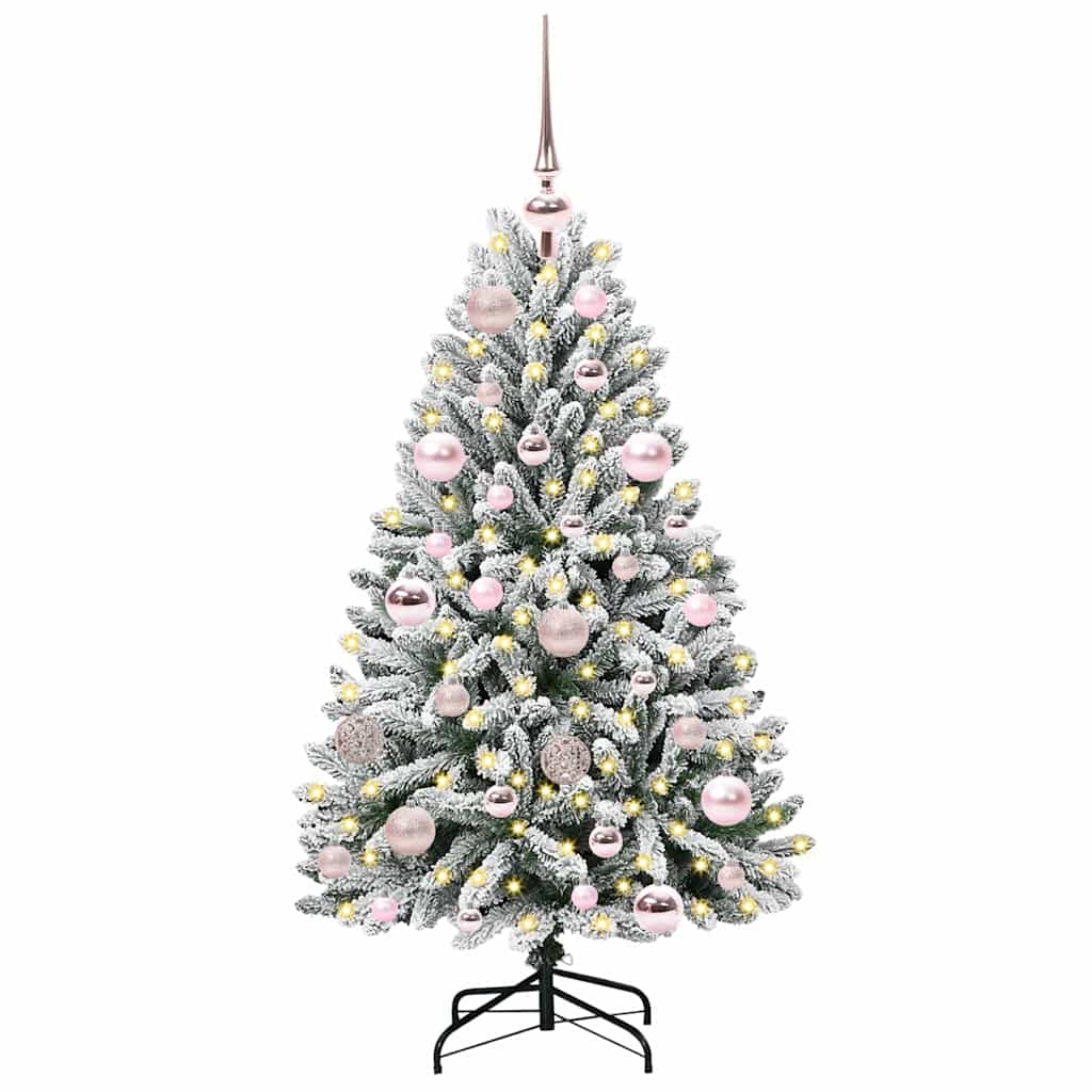 Mākslīgā Ziemassvētku eglīte STAR CROWN, Zaļa un balta, 120 cm, metāls