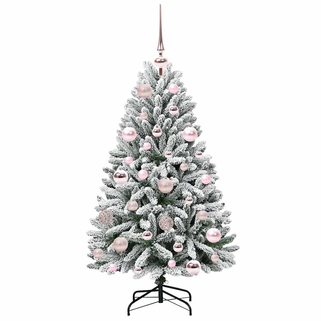Mākslīgā Ziemassvētku eglīte STAR CROWN, Zaļa un balta, 120 cm, metāls