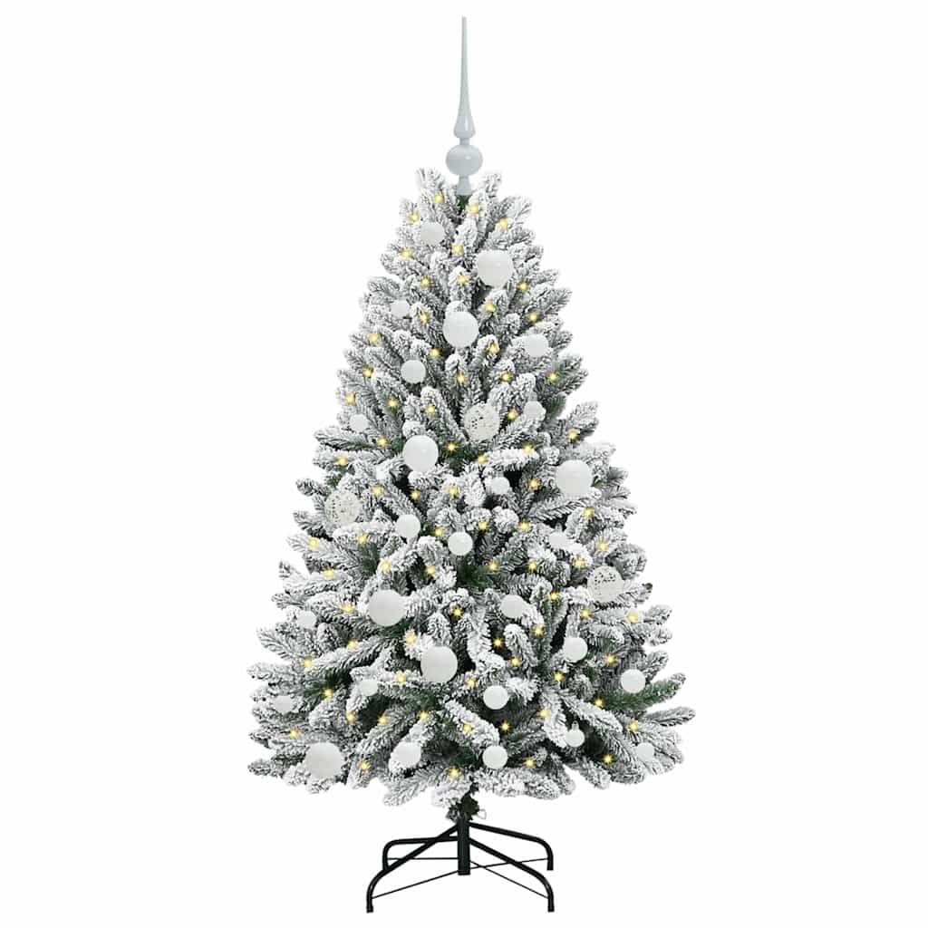 Mākslīgā Ziemassvētku eglīte STAR CROWN, Zaļa un balta 120 cm, metāls