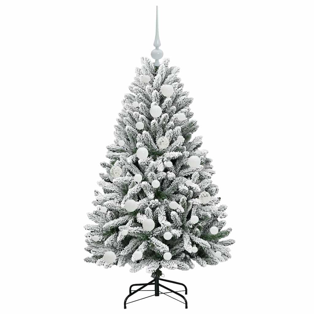 Mākslīgā Ziemassvētku eglīte STAR CROWN, Zaļa un balta 120 cm, metāls