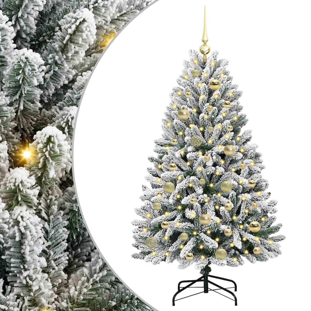 Dirbtinė Kalėdų eglutė STAR CROWN, Žalia ir balta 120 cm . , metalas
